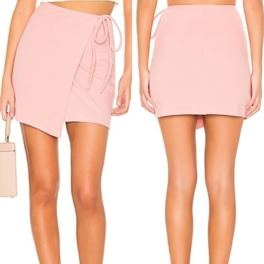 NWT Privacy Please Pink Wrap Mini Skirt